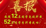 喜報(bào)！我院12名同學(xué)免試升本！52名同學(xué)專升本成功